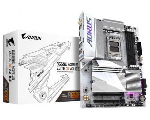 Gigabyte B650E AORUS ELITE X AX ICE placa base AMD B650 Zócalo AM5 ATX